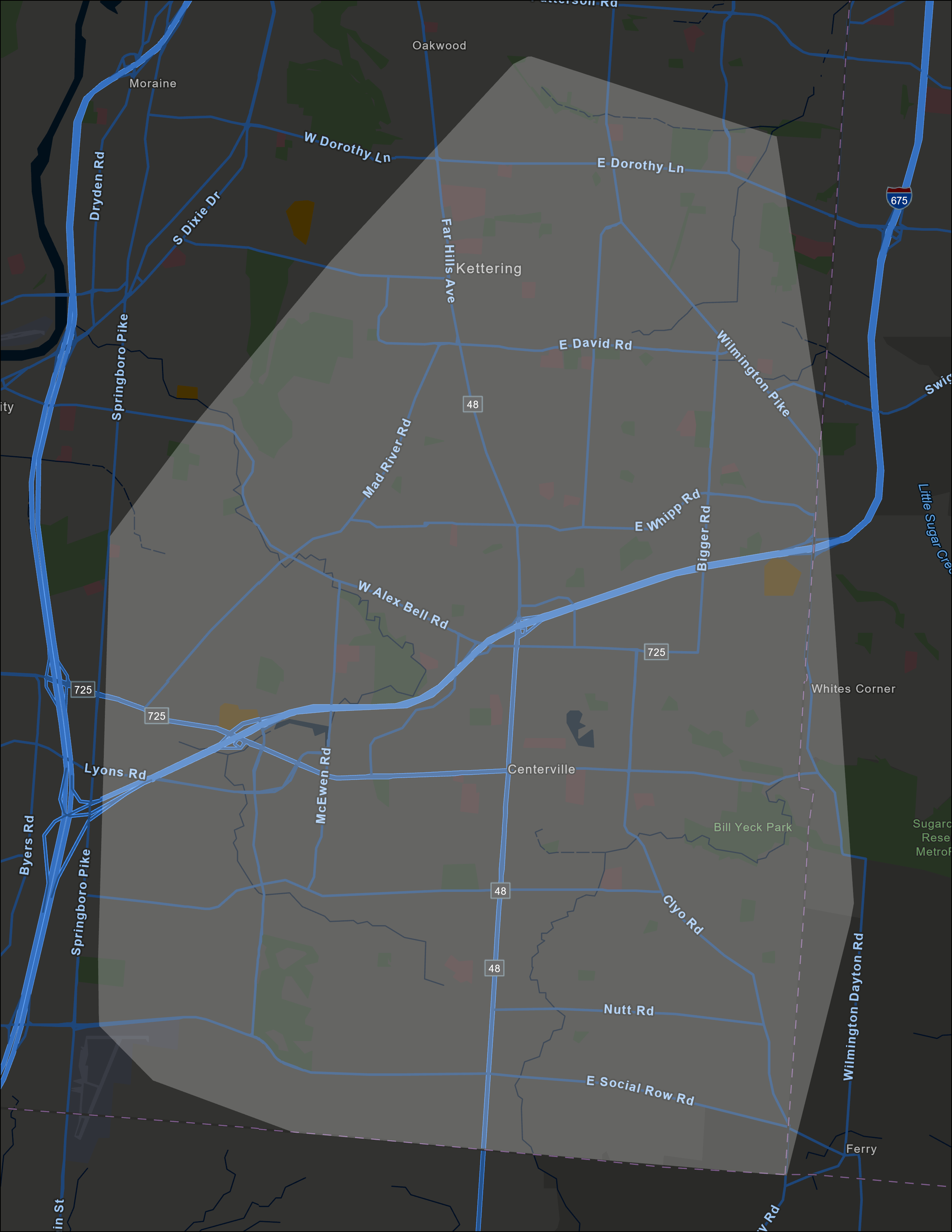 Kettering Map