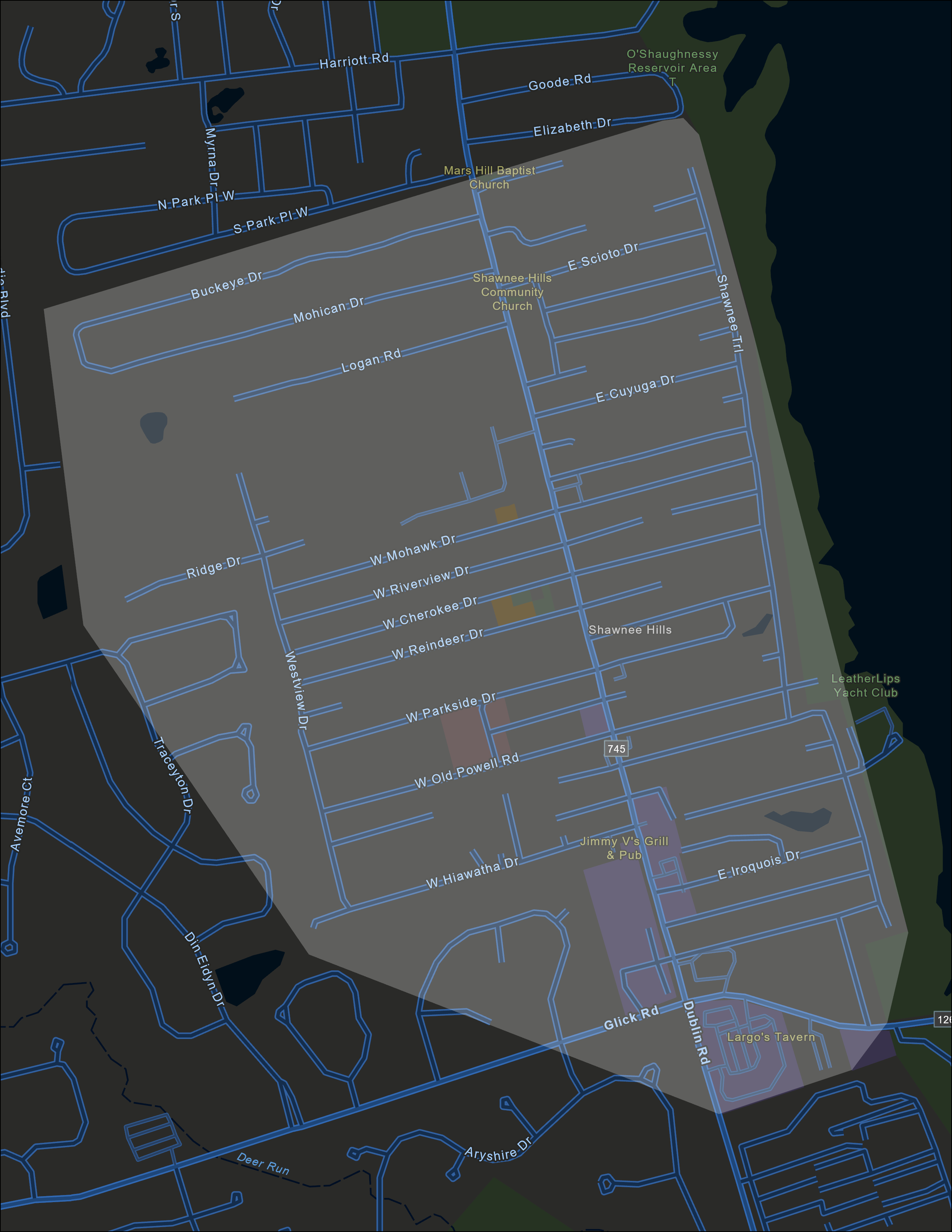 Delaware County Map